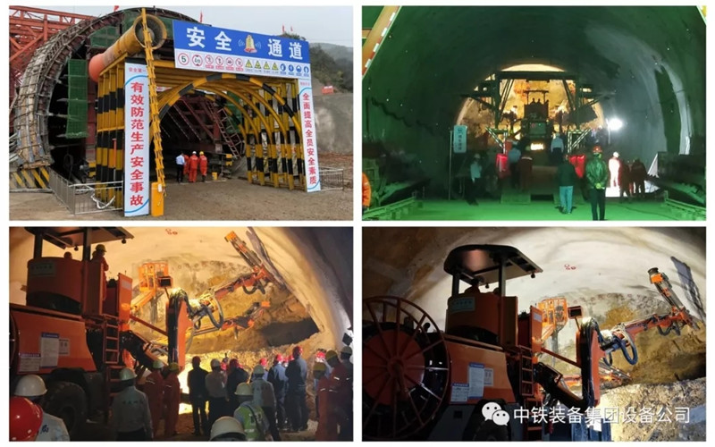 隧道施工神器———中鐵裝備三臂鑿巖臺(tái)車
