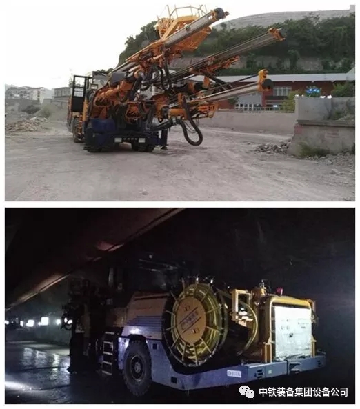 隧道施工神器———中鐵裝備三臂鑿巖臺(tái)車