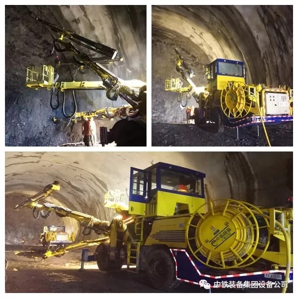 隧道施工神器———中鐵裝備三臂鑿巖臺(tái)車
